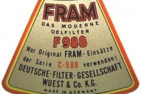 fram oil filter porsche 356