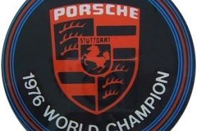 porsche world champion decal 76