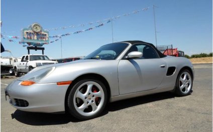 Silver Porsche Boxster
