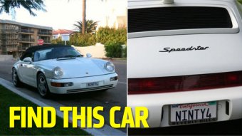 Ultra-Rare Porsche 964 Speedster Stolen In hillcrest