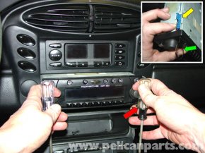 make use of the radio reduction secrets (available direct from Becker and in addition provided with the factory system, green arrow) to pull-out the radio by inserting them to the head unit and pulling on two tips utilizing two screwdrivers.