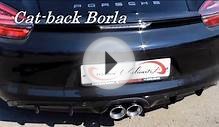 Custom Unlimited. Cat-back Borla for Porsche Cayman 2.7