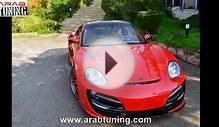 Red Porsche Cayman Anibal Bodykit Rush 987